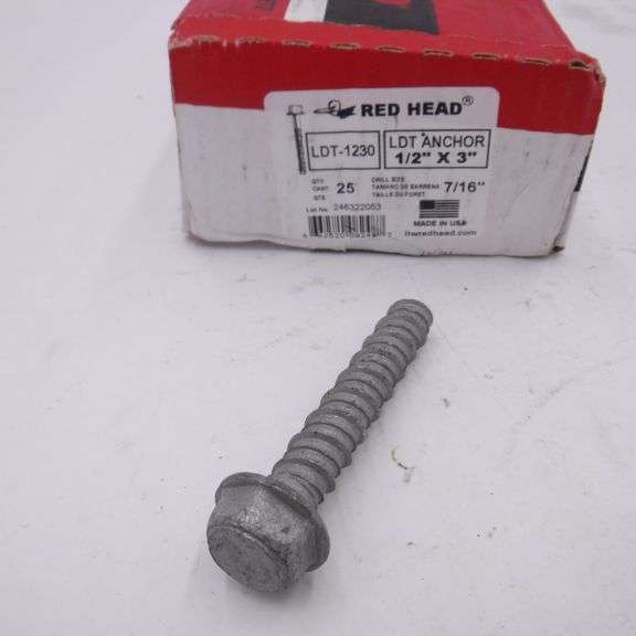 thumbnail image 2 of Red Head Tapcon+ 5/8 X 5 Heavy Duty Hex Head Concrete Anchor Screws – LDT 2 of 5