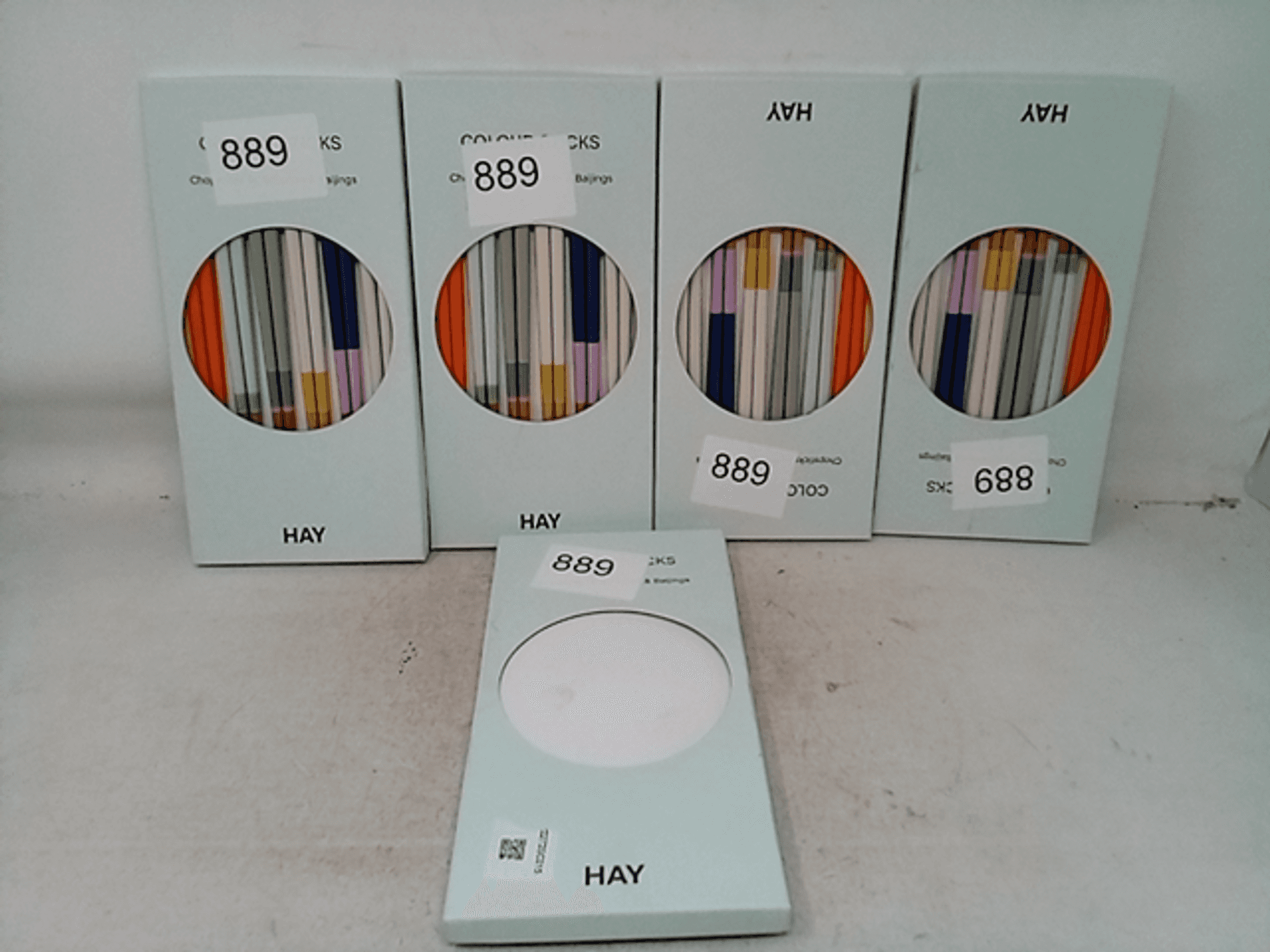 Lot of 5 - Hay Colour Sticks Chopsticks by Scholten and Baijings