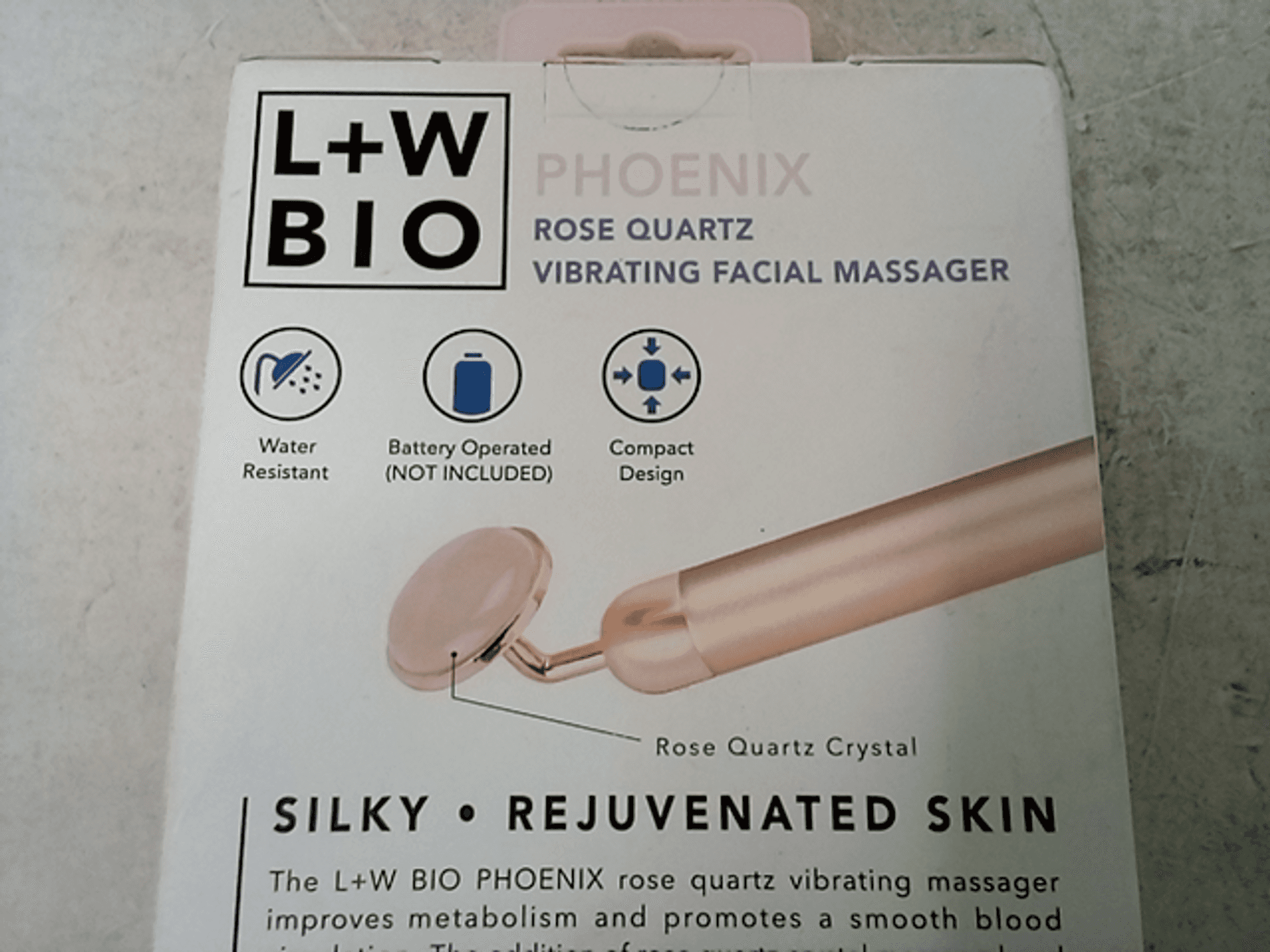 L+W Bio Phoenix Rose Quartz Vibrating Facial Massager - Dutch Goat L+W Bio Phoenix Rose Quartz Vibrating Facial Massager - Dutch Goat