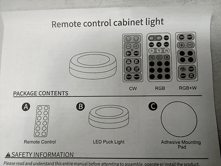 Remote Control Cabinet Light - Dutch Goat