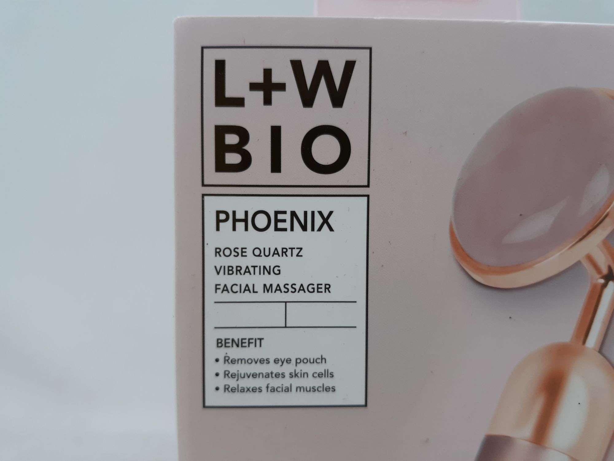 L+W Bio Phoenix Rose Quartz Vibrating Facial Massager