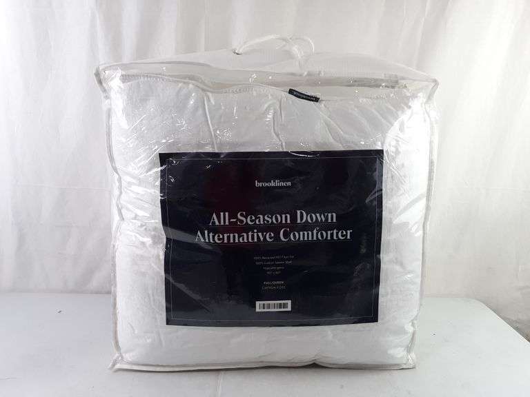 Brooklinen All Season Down Alternative Comforter - White, Full/Queen ...