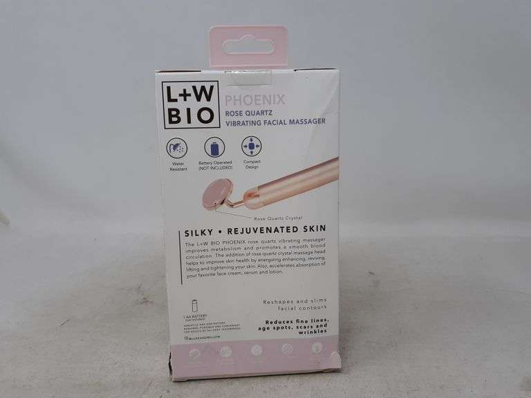 L+W Bio Phoenix Rose Quartz Vibrating Facial Massager - Dutch Goat L+W Bio Phoenix Rose Quartz Vibrating Facial Massager - Dutch Goat