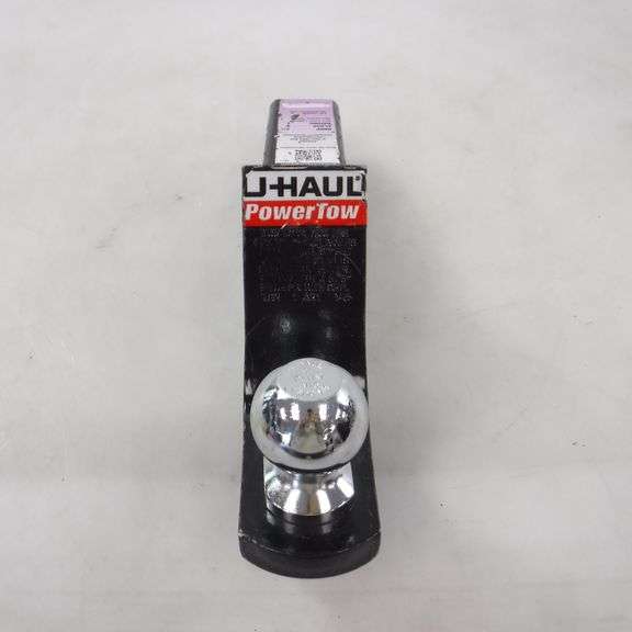 Uhaul Powertow Hitch Receiver With 2" Hitch Ball, 3 1/2" Drop, 2" Shank