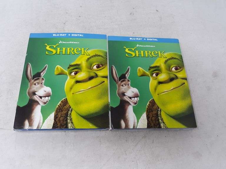 Lot of 2 DreamWorks Shrek Blu-Ray and Digital DVD Movie - Rated PG ...
