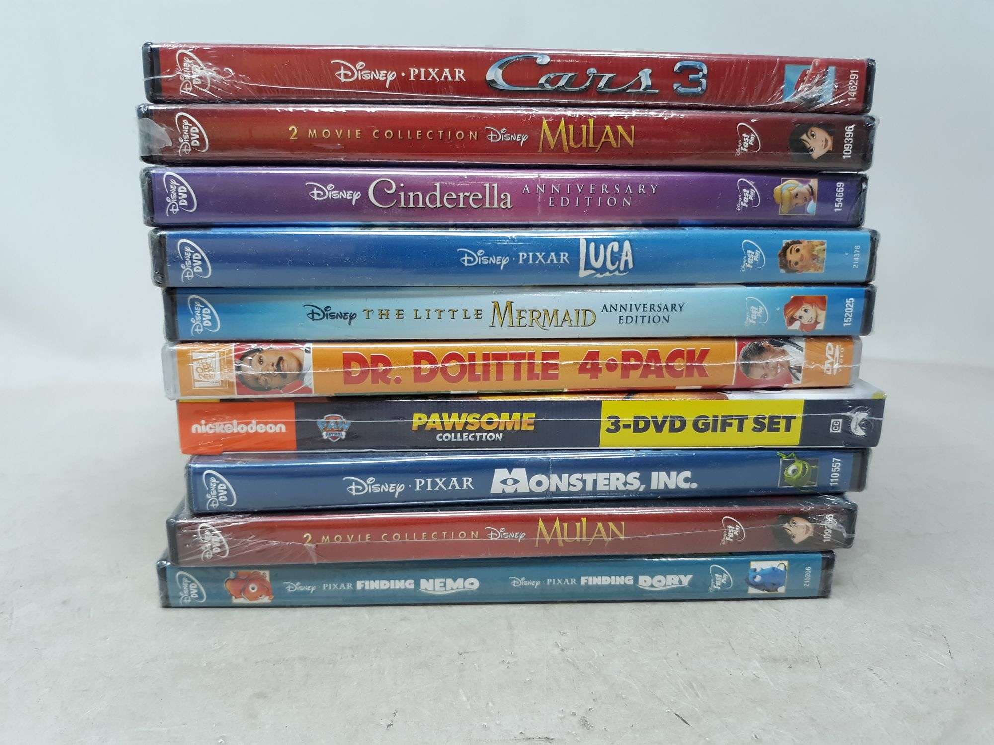 Assortment of 10 Children's DVD Movies - Assorted Ratings