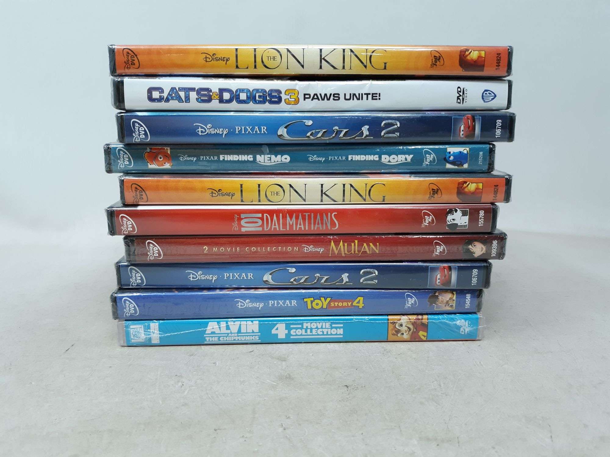 Assortment of 10 Children's DVD Movies - Assorted Ratings