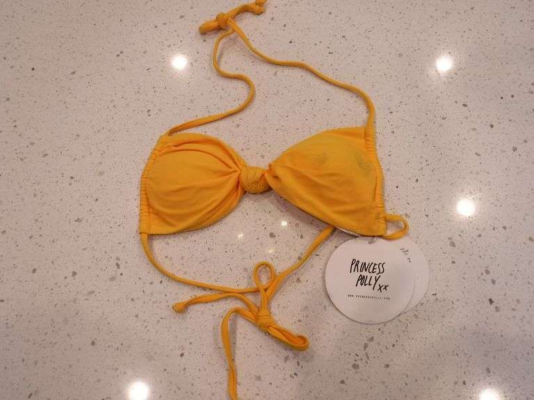 yellow string top