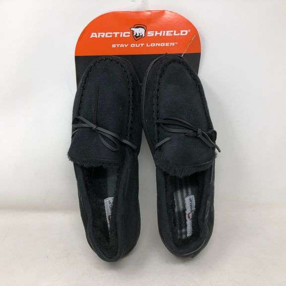 Men's Artic Black Slippers Size 9 Dutch Goat
