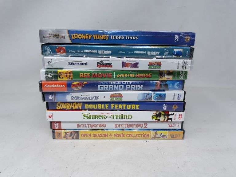 Assortment of 10 Children's Collection Packed DVD Movies