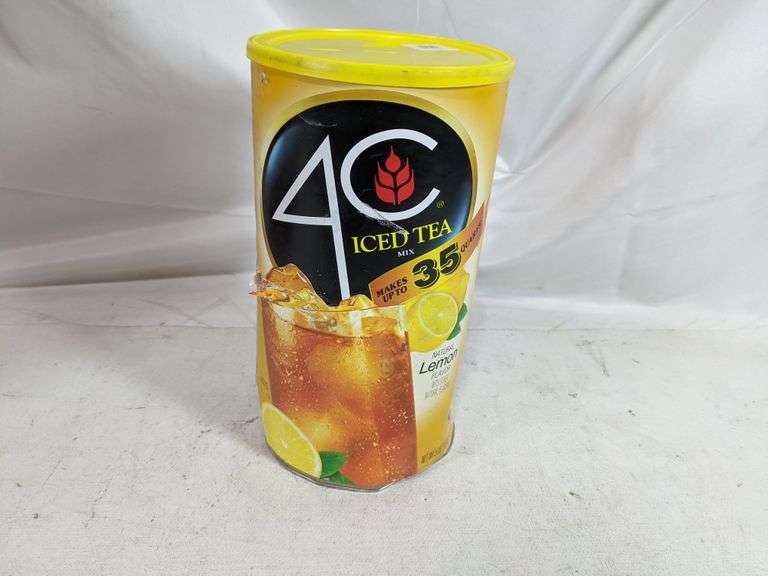 4C Lemon Iced Tea Mix - 92.8 Oz Canister Makes 35 Quarts