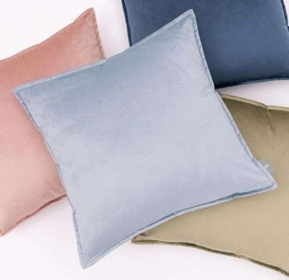 Dutch Velvet Pillow With Flange Freshmint 20" x 20" Dutch Goat