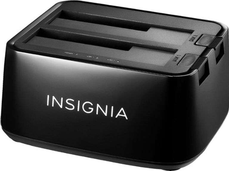 Insignia 2 Bay HDD Docking Station - Missing Power Input 12V 3A and USB ...