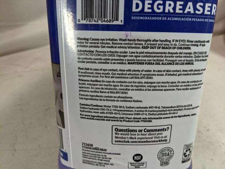 Lot Of 2 Member's Mark Heavy Duty Degreaser Dutch Goat