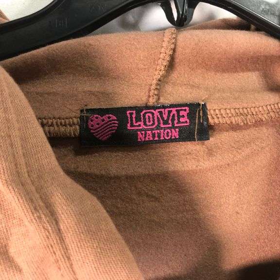 Women's Love Nation Hoodie in Tan - 2XL - Dutch Goat