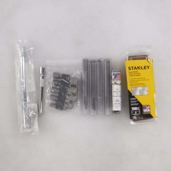 Stanley Razorblade Pack Assortment Of Tools: 10 Pack Triumph Twist Drill THunder Bits, Stanley ...