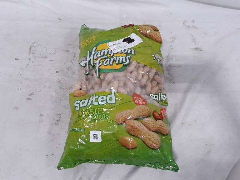 Hampton Farms Salted In-Shell Peanuts – 5lb Bags, 2-Pack (Total 10lbs), Fresh Until June 2026