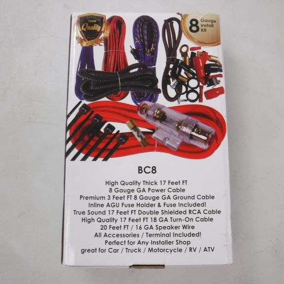 thumbnail image 2 of Gravity 8 Gauge 1500W Car Amplifier Installation Wiring Kit PK2 Red 2 of 3