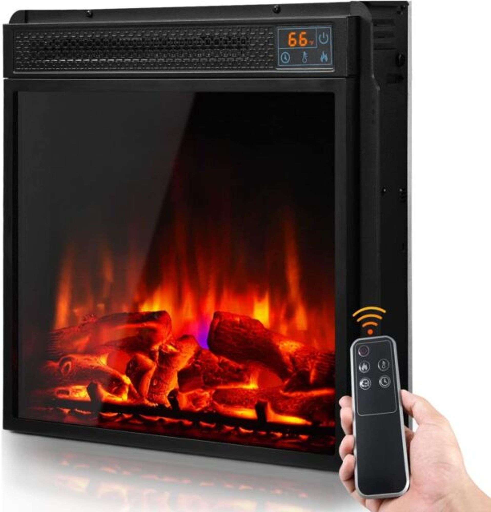 Altra Flame Heater Fire Place Insert - F18V66L - Dutch Goat