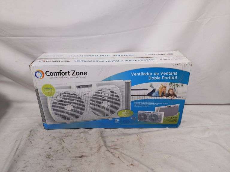 Comfort Zone Portable Double Window Fan America's Preferred Fan