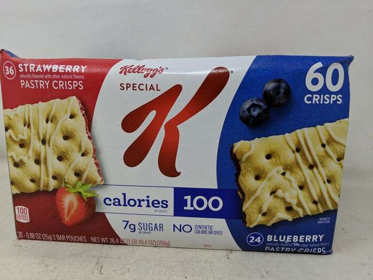 Kellogg's Special K Pastry Crisps Strawberry & Blueberry 60 total