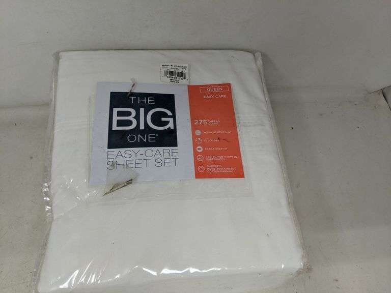 The Big One Easy Care Sheet Set White, 4 Pieces Queen Size Dutch Goat