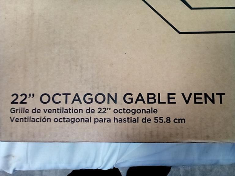 PlyGem Octagon Gable Vent 22" Dutch Goat