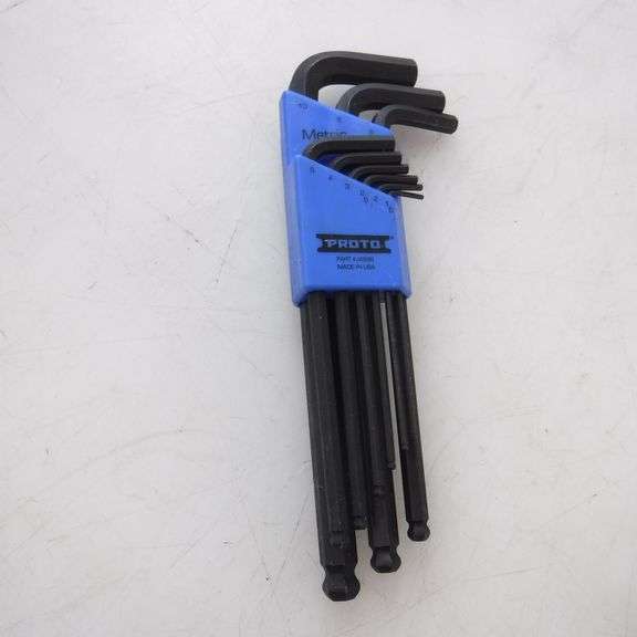Proto 9 Piece Metric Ball End Hex Key Set J4996 Dutch Goat