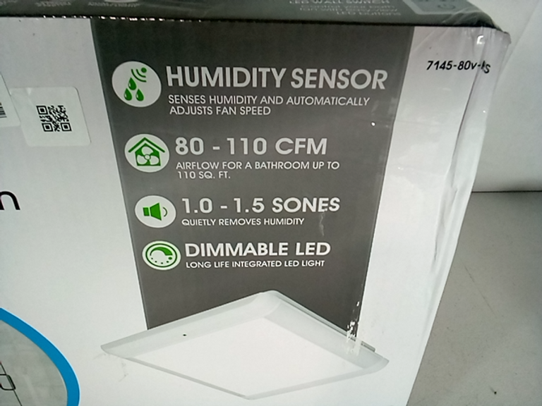Homewerks Smart Vent Bathroom Ventilation Fan With Humidity Sensor And