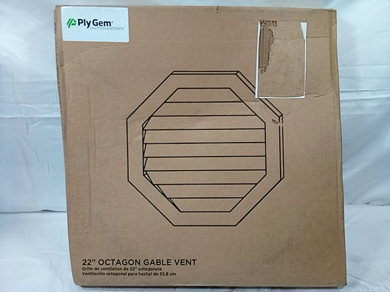 PlyGem Octagon Gable Vent 22" Dutch Goat