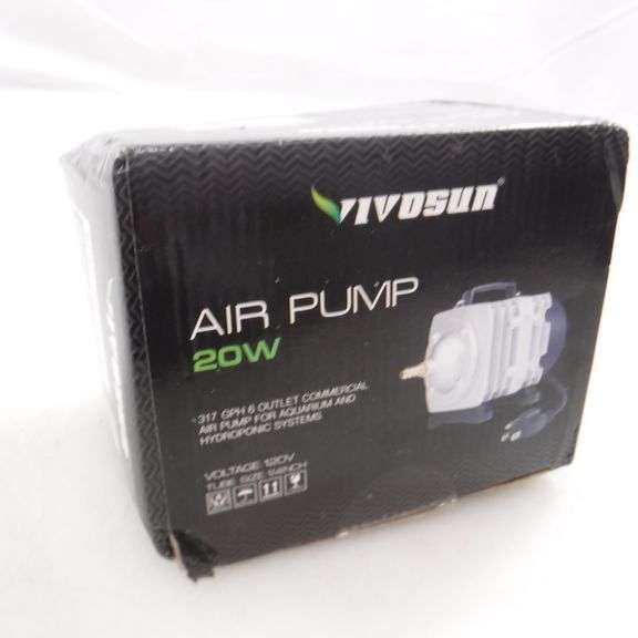 VIVOSUN 3171750 GPH Commercial Air Pump 20W102W, 18L110L/min, 612
