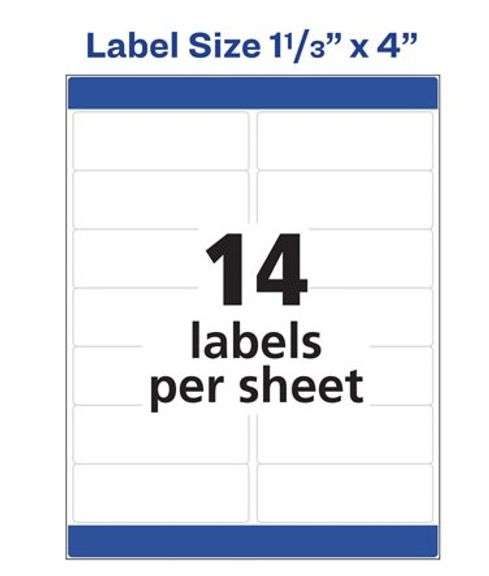Box Of 3500: Avery #5962 Labels, Easy Peel, Permanent, Laser Address