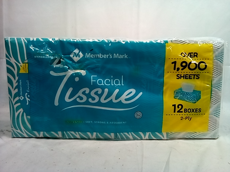 Member's Mark Disposable Facial Tissues 12-Count main image 1