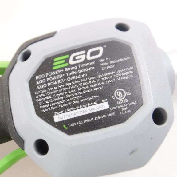 EGO Power+ ST1500SF 15-Inch 56-Volt Cordless String Trimmer with Rapid ...