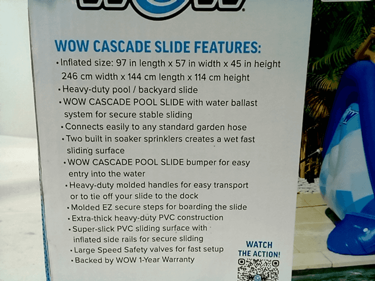 Wow Cascade Pool Slide with Dual Sprinklers Dutch Goat