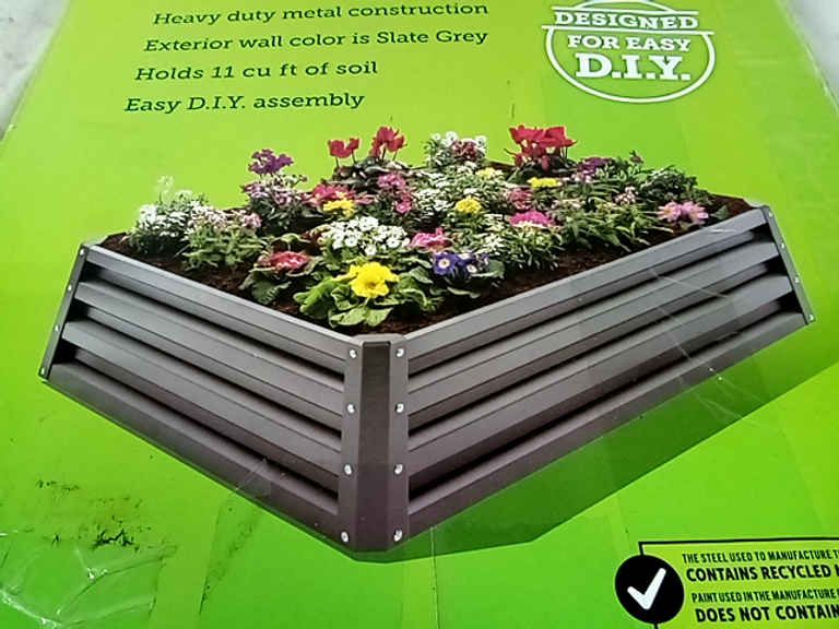 Lot of 2 Stratco Raised Garden Bed Slate Grey Dutch Goat