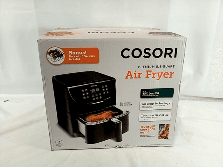 Cosori 5.8Quart Premium Air Fryer With Skewer Rack Set Dutch Goat
