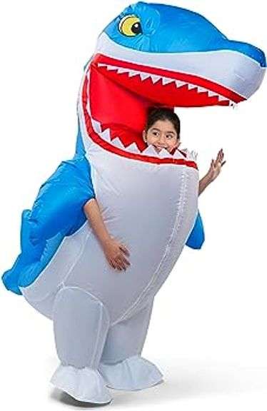 Air Blow Up Inflatable Costume Full Body Shark for Kids - Dutch Goat