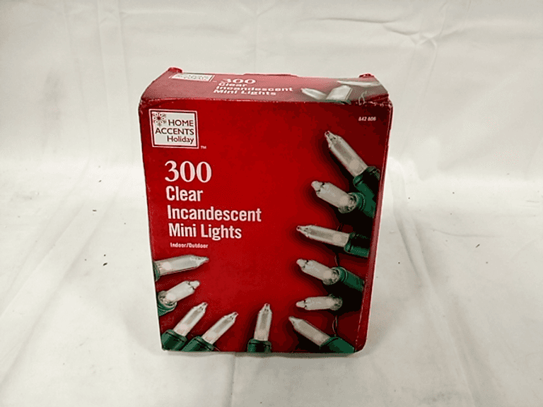 Home Accents Holiday 300 Clear Incandescent Mini Lights Indoor