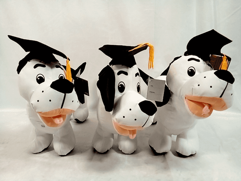 Graduation Autograph Dog Plush