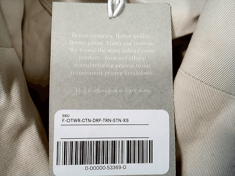 Everlane Women's Trench Coat in Beige, Size XS Dutch Goat