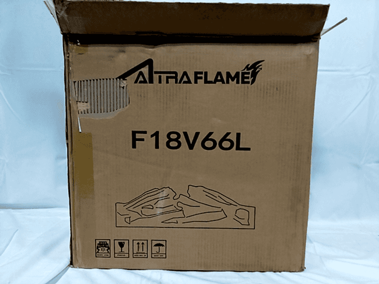AltraFlame F18V66L, 18"x18" Glass Front Electric Fireplace Insert