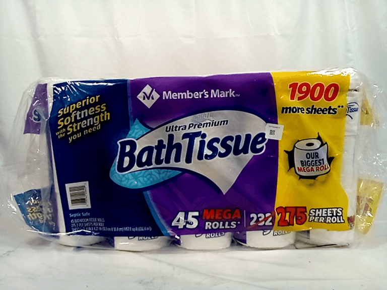 Member's Mark Ultra Premium Soft & Strong 2Ply Toilet Paper, 45 Rolls