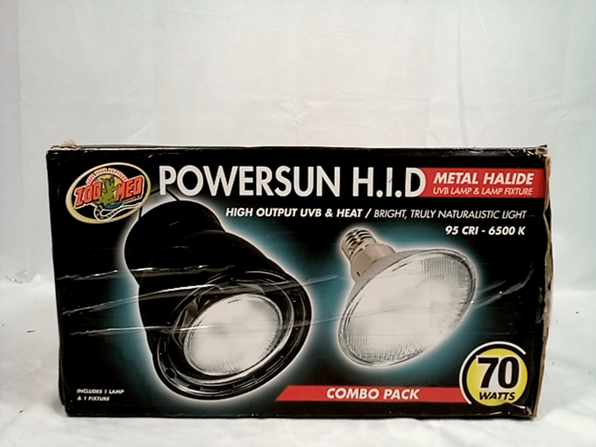 Zoo Med Powersun H.I.D. Metal Halide UVB Lamp & Lamp Fixture Combo