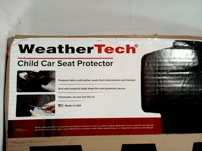 WeatherTech 81CSP02SBK, Child Car Seat Protector, Black Dutch Goat