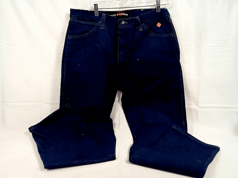 Wrangler Jeans Uomo Original Fit – Ignifughi – Cotone 100% – Stonewash – Taglie Forti (34x38) - 6