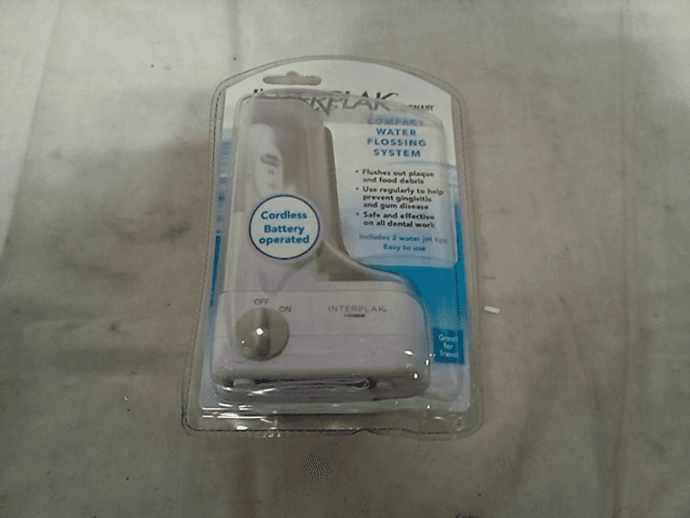 Interplak By Conair, Compact Dental Water Jet, White, Blue Dutch Goat