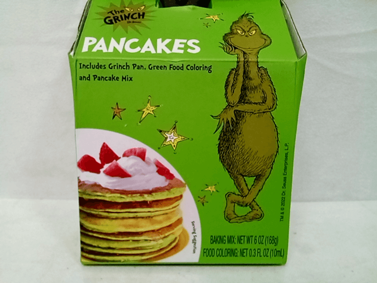 Dr. Seuss The Grinch Pancake Pan, Mix & Food Color, Multi-Color - Dutch ...