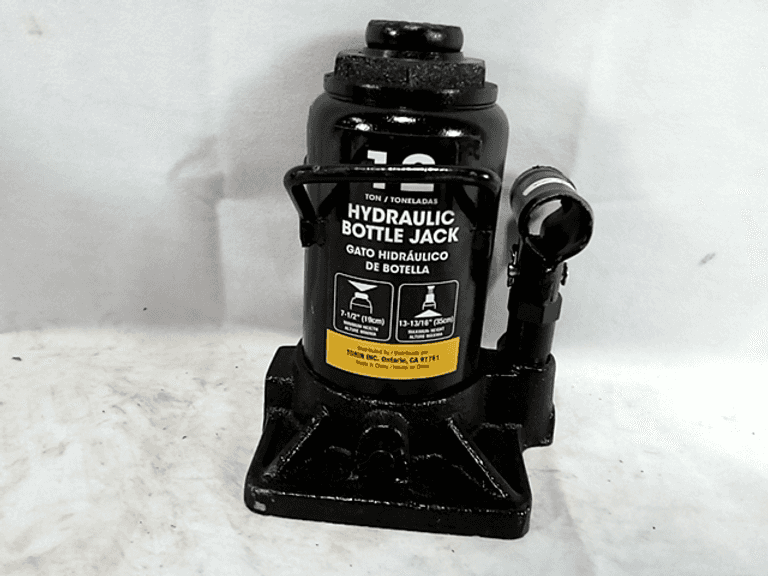 12 Ton Hydraulic Bottle Jack Black, 19cm Minimum Height, 35cm Max