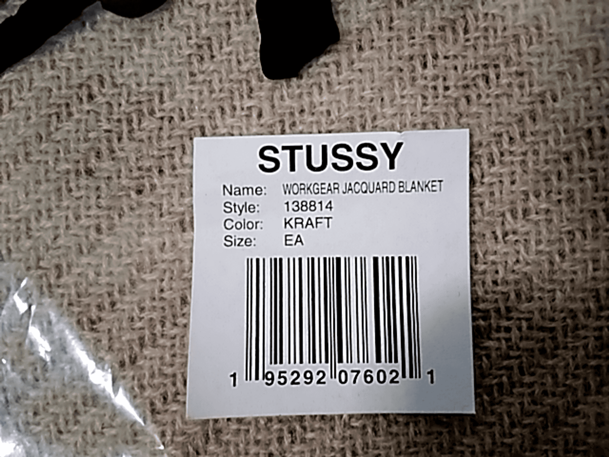 新品 STUSSY WORKGEAR JACQUARD ブランケット 【公式通販】